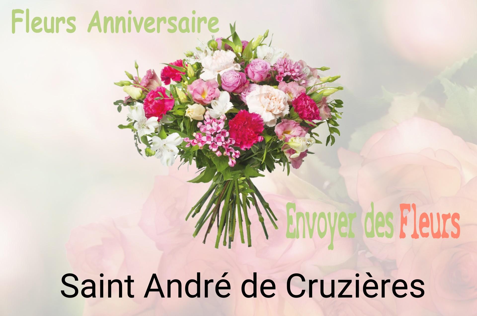 Bouquet de fleurs d’anniversaire livré à Saint-André-de-Cruzières