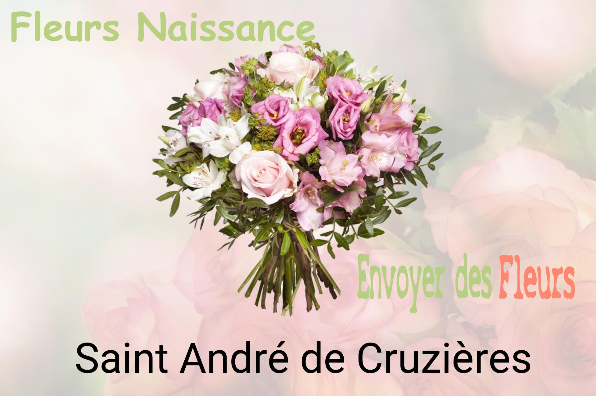 Bouquet de fleurs de naissance livré à Saint-André-de-Cruzières